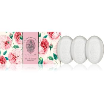 La Florentina Rose of May Hand Soap sada tuhých mýdel 3x150 g