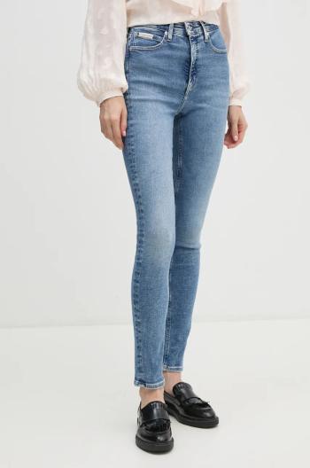 Džíny Calvin Klein Jeans dámské, modrá barva, J20J225385