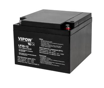 Baterie olověná 12V 28Ah VIPOW BAT0230