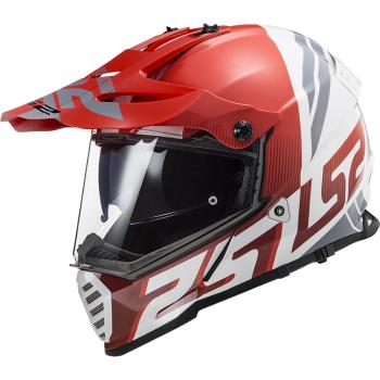 Moto přilba LS2 MX436 Pioneer Evo  Evolve Red White  XS (53-54)