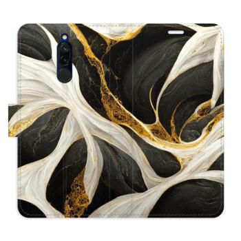 Flipové pouzdro iSaprio - BlackGold Marble - Xiaomi Redmi 8