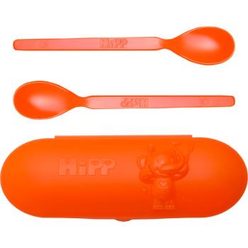 Hipp Spoons Set jídelní set na cesty Orange