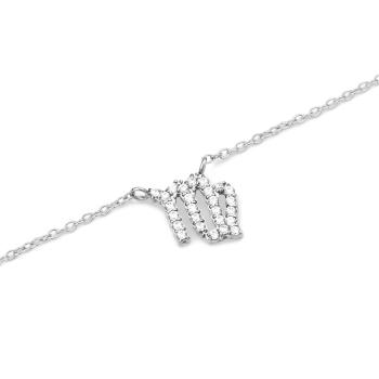Daniel Wellington Půvabný ocelový náhrdelník znamení Panna Crystal Zodiac DW00400948