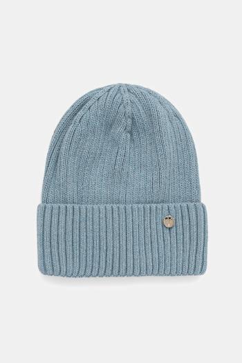 Detská čiapka s prímesou vlny Jamiks ESTRELLA modrá farba, JZH258
