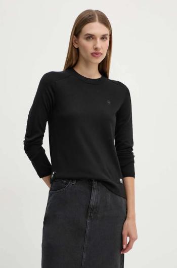 Vlněný svetr G-Star Raw dámský, černá barva, lehký, D25509-D847