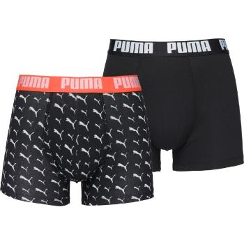 Puma MEN ELEMENTS CAT LOGO BOXER 2P Pánské boxerky, černá, velikost