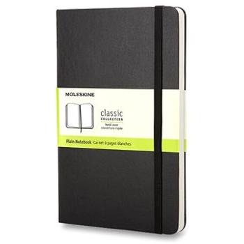 Moleskine S, tvrdé desky, čistý, černý (QP012)