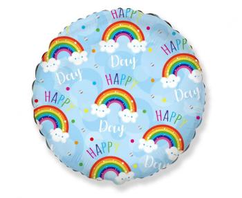 Godan Fóliový balón - Happy Day, modré 48 cm