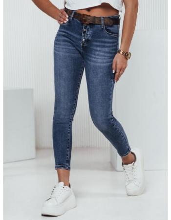 Dámské kalhoty BUTTONFIT skinny jeans kalhoty modré