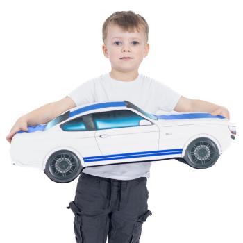 Plyšový Mustang (výber farby) (Farba mustanga: Biela, Veľkosť mustanga: XXL)