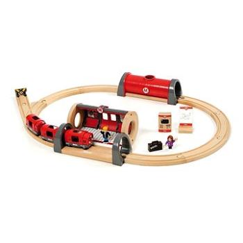 Brio World 33513 Železniční sada se soupravou metra a nástupištěm (7312350335132)