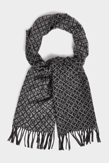 ŠÁLA GANT G PATTERN WOVEN SCARF BLACK