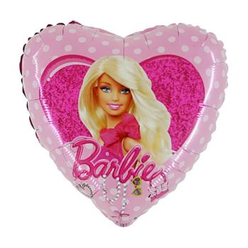 Baloon Party Fóliový balón - Barbie, srdce 45 cm