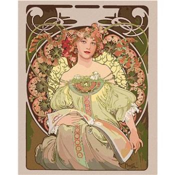 Zuty - Malování podle čísel - SEN (ALFONS MUCHA), 80x100 cm, vypnuté plátno na rám (HRAmmb00671nad)