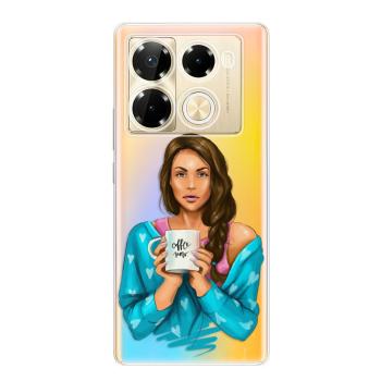 Odolné silikonové pouzdro iSaprio - Coffe Now - Brunette - Infinix Note 40 PRO / Note 40 PRO+ 5G