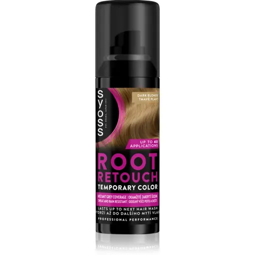 Syoss Root Retoucher tónovací barva na odrosty ve spreji odstín Dark Blonde 120 ml