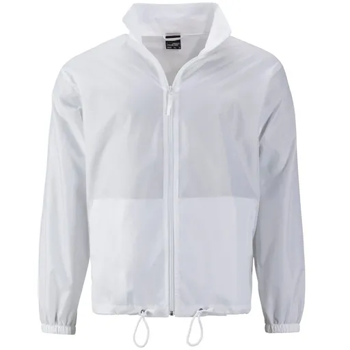 James & Nicholson (Daiber) Pánská větrovka JN1132 - Bílá | 2XL