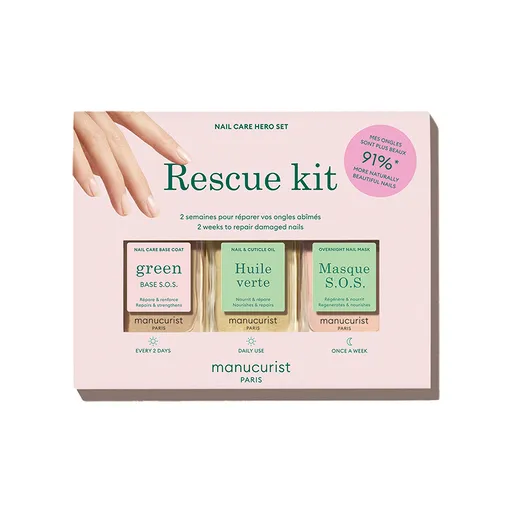 Manucurist Rescue Kit ošetření pro poškozené nehty, 3 × 15ml + dárek a doprava zdarma