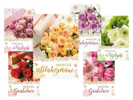 Pohlednice sr R062 E glitr+výsek+UV