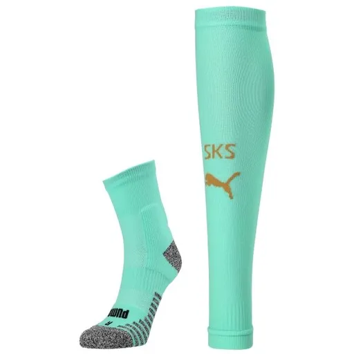 Puma TEAM SKS STACKED SOCKS PROMO Pánské štulpny, světle zelená, velikost 43-46