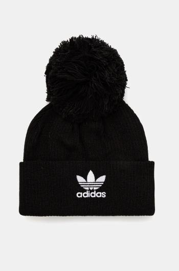 Čepice adidas Originals černá barva, z tenké pleteniny, IY5516