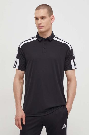 Tréninkové polo tričko adidas Performance Squadra 21 černá barva, s potiskem, GK9556