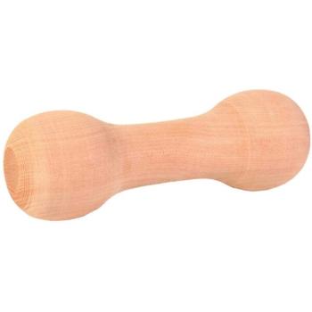 TRIXIE WOODEN DUMBBELL 125G Aportovací dřevěná činka, hnědá, velikost