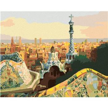 Zuty - Malování podle čísel - VÝHLED NA BARCELONU Z PARKU GÜELL, 80x100 cm, vypnuté plátno na rám (HRAmmb07251nad)