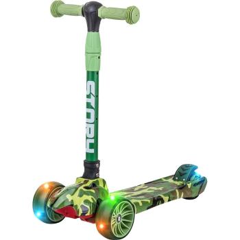 Dětská tříkolová koloběžka Story Lil´Crazy Kids s LED kolečky mini scooter, zelená