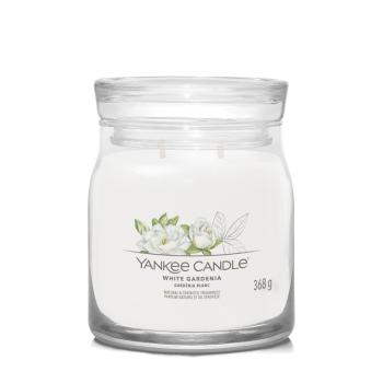 Yankee Candle Lumânare aromatică Signature sticlă medie White Gardenia 368 g