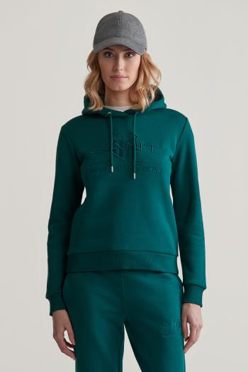 MIKINA GANT REG TONAL SHIELD HOODIE DEEP FOREST