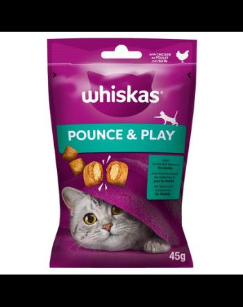 WHISKAS Energie si Vitalitate 45 g recompensa pisici cu pui