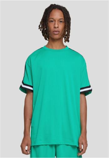 Urban Classics Oversized Stripes Mesh Tee ferngreen - M