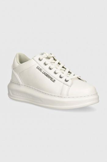 Kožené sneakers boty Karl Lagerfeld KAPRI bílá barva, KL62525N