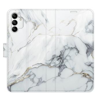 Flipové pouzdro iSaprio - SilverMarble 15 - Samsung Galaxy A04s