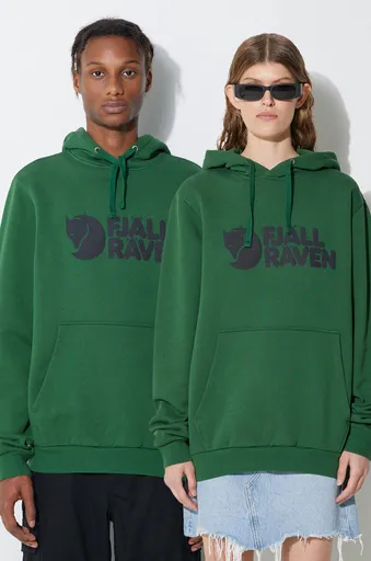 Bavlněná mikina Fjallraven Logo Hoodie