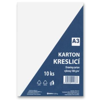 Kreslicí karton A3, 180 g/m2, 10 archů