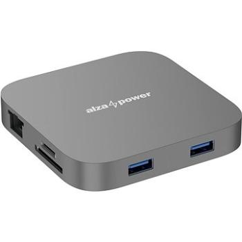 AlzaPower Metal USB-C Dock Cube 8in1 vesmírně šedá (APW-HCAC8PDY)