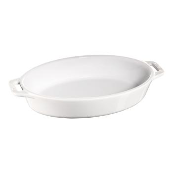 Zapékací mísa 23 cm, bílá, keramika, Staub