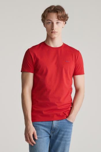 TRIČKO GANT CONTRAST LOGO SS T-SHIRT RUBY RED