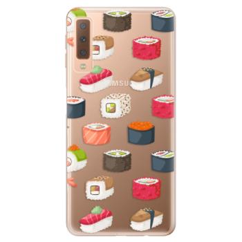 Odolné silikonové pouzdro iSaprio - Sushi Pattern - Samsung Galaxy A7 (2018)