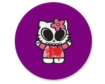 Placka magnet Kitty Zombie