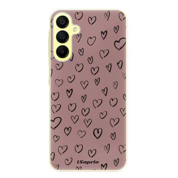 Odolné silikonové pouzdro iSaprio - Heart Dark - Samsung Galaxy A15 / A15 5G