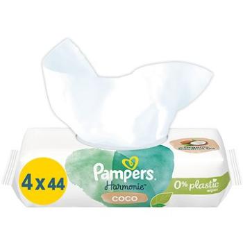 PAMPERS Harmonie Coconut Plastic Free 176 ks (4× 44 ks) (8006540986165)