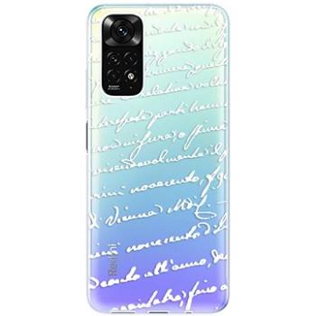 iSaprio Handwriting 01 pro white pro Xiaomi Redmi Note 11 / Note 11S (hawri01w-TPU3-RmN11s)