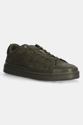 Semišové sneakers boty G-Star Raw Recruit zelená barva, GR533068AM