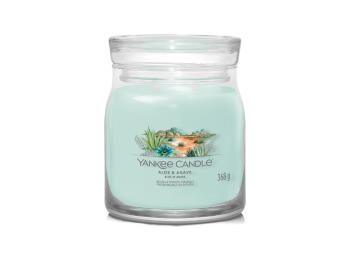 Yankee Candle Aromatická svíčka Signature sklo střední Aloe & Agave 368 g