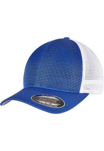 Urban Classics FLEXFIT 360 OMNIMESH CAP 2-TONE royal/white - L/XL