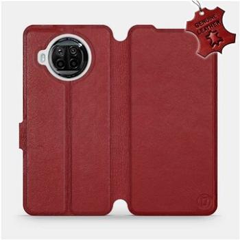 Flipové pouzdro na mobil Xiaomi MI 10T Lite - Tmavě červené - kožené -   Dark Red Leather (5903516463763)