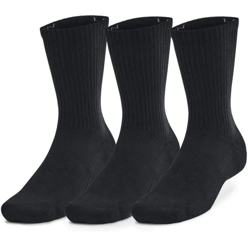 Under Armour TC 3PK CREW Unisex ponožky, černá, velikost